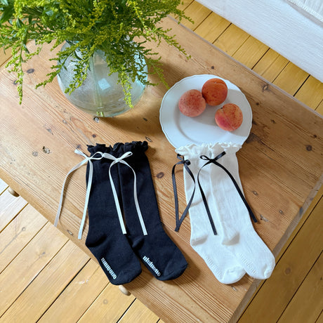 [PRE-ORDER] Ribbon Back Socks (2-Pack)