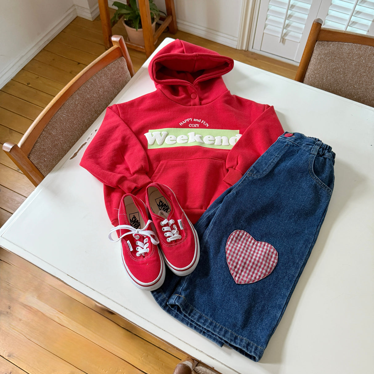 [PRE-ORDER] Heart Denim Pants