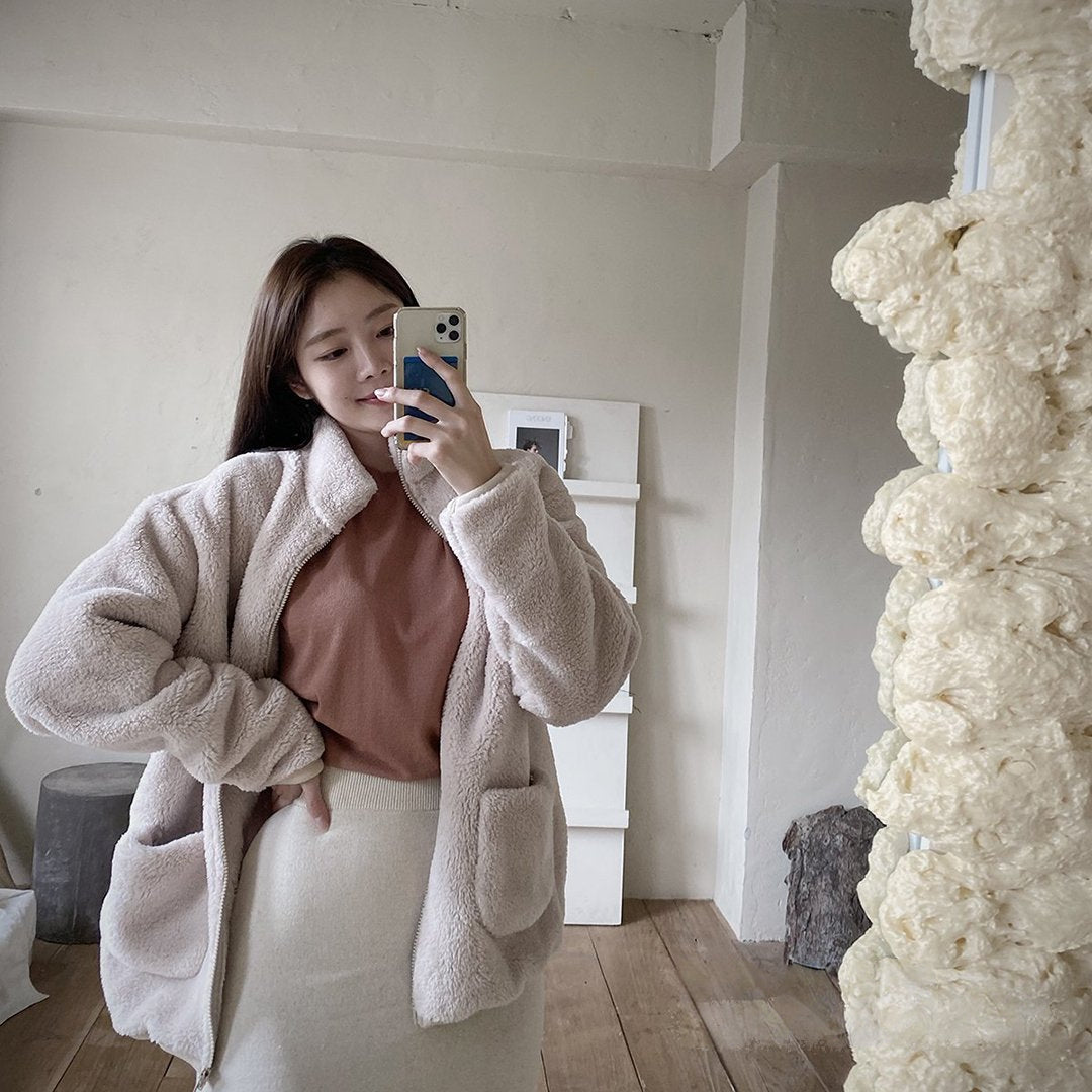 Soft Teddy Mum & Daddy Jacket