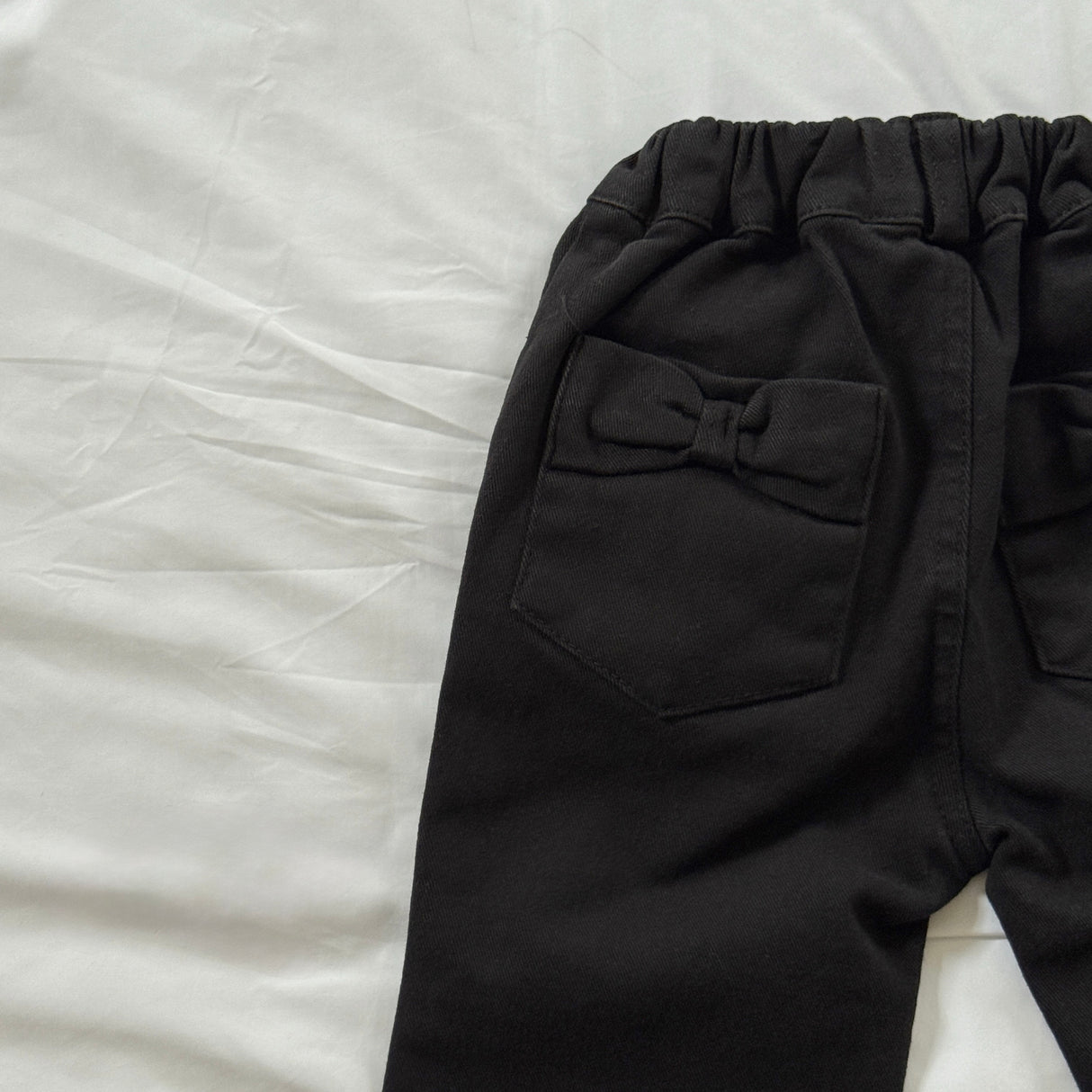 [PRE-ORDER] Ribbon Denim Bootcut Pants
