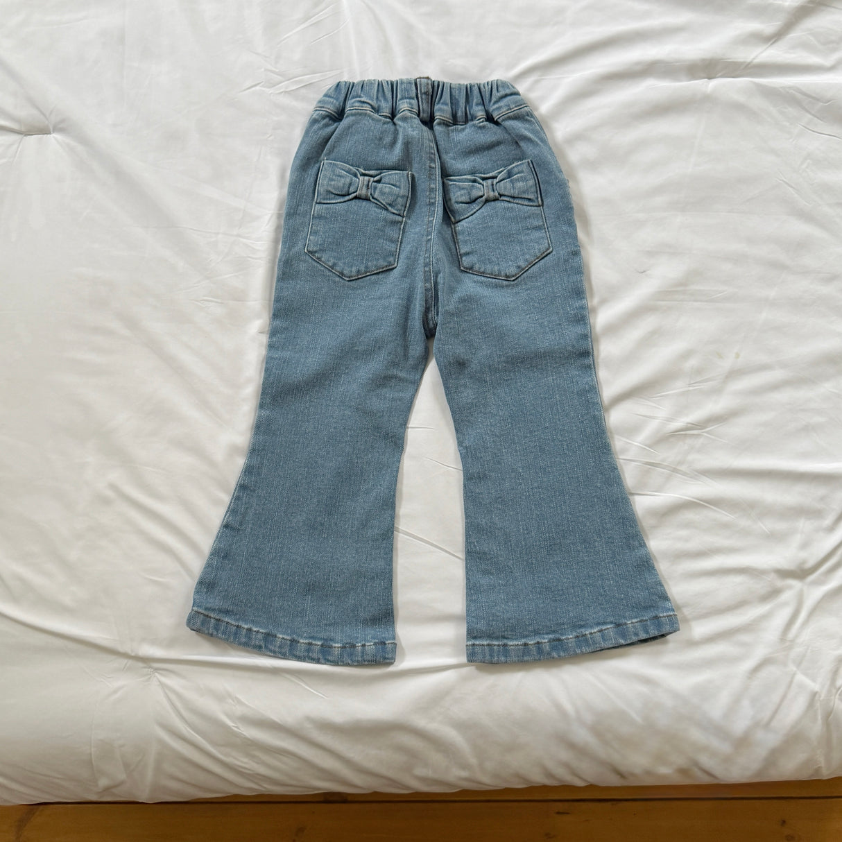 [PRE-ORDER] Ribbon Denim Bootcut Pants