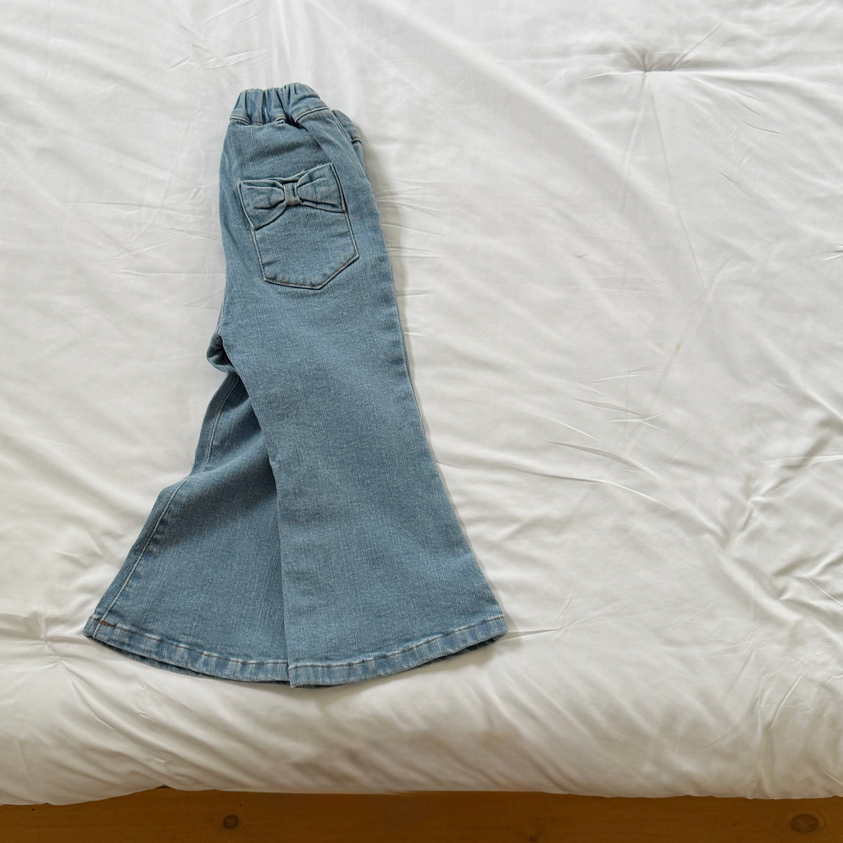 [PRE-ORDER] Ribbon Denim Bootcut Pants