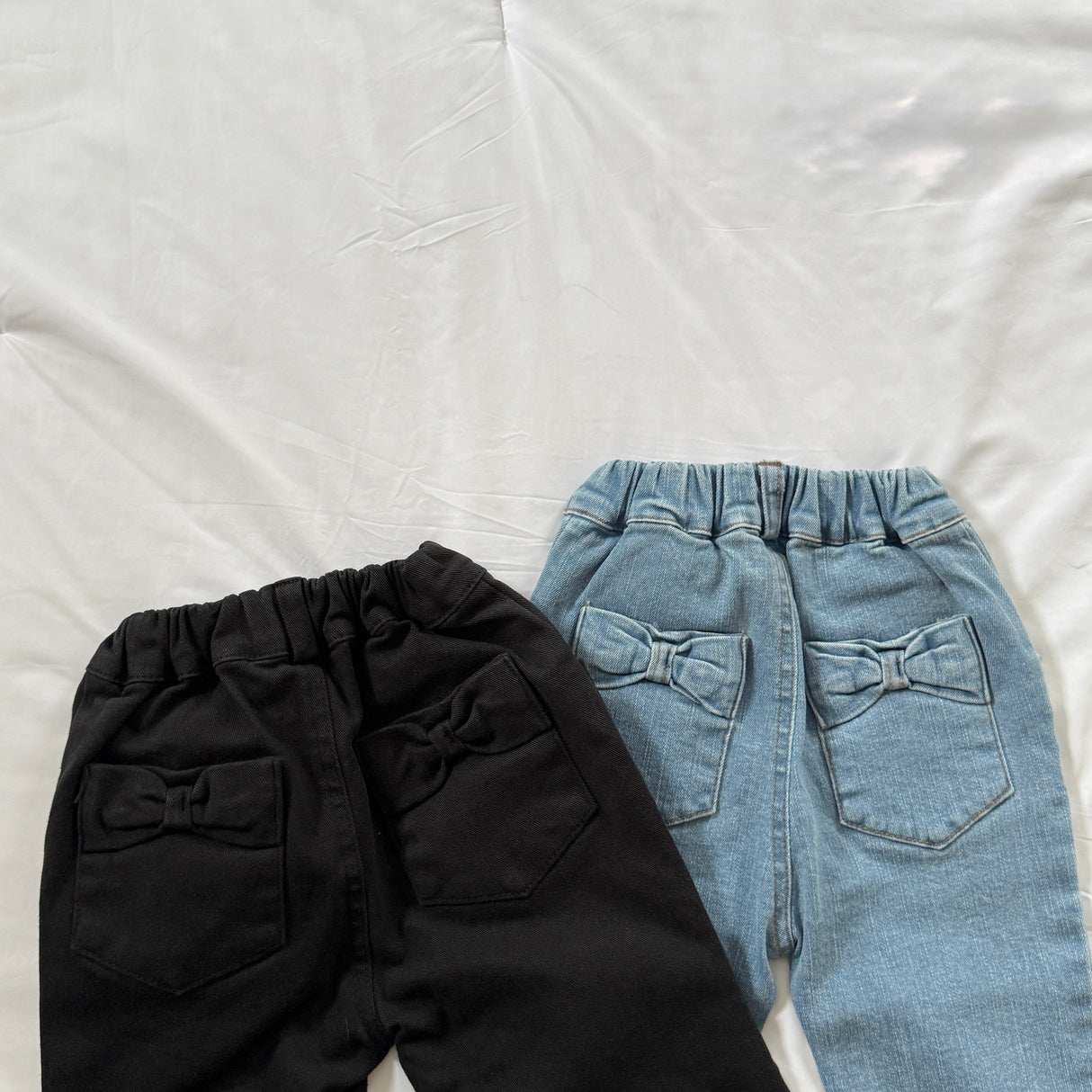 [PRE-ORDER] Ribbon Denim Bootcut Pants