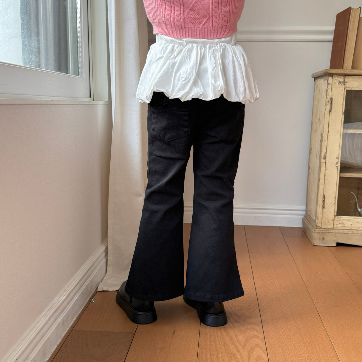 [PRE-ORDER] Ribbon Denim Bootcut Pants