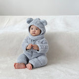 [Pre-Order] Faux Fur Teddy Baby Jumpsuit