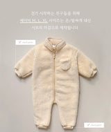 [Pre-Order] Faux Fur Teddy Baby Jumpsuit