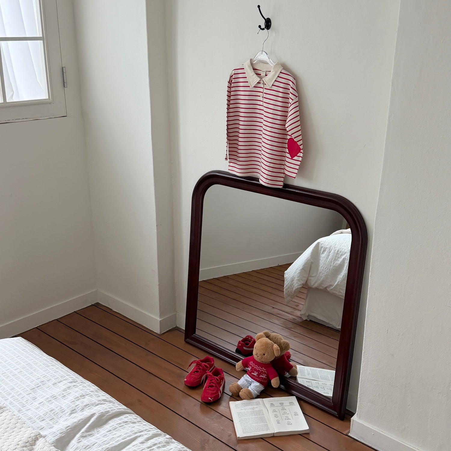 [PRE-ORDER] Heart Patch Collared Tee (Mummy & me)