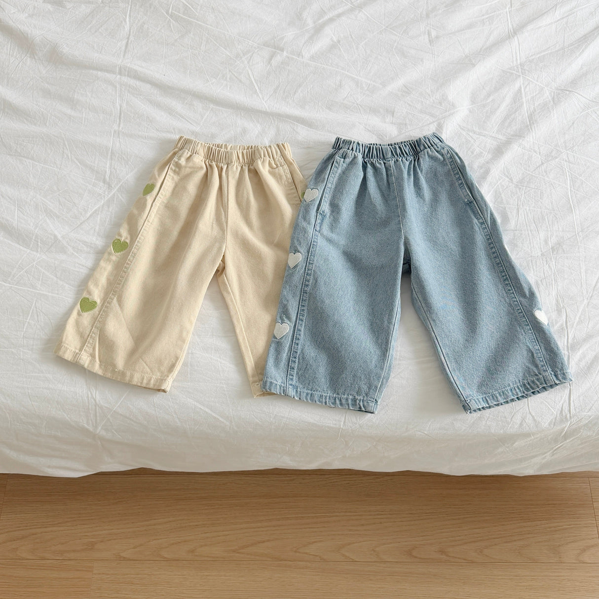 [PRE-ORDER] Heart Seam Denim Pants