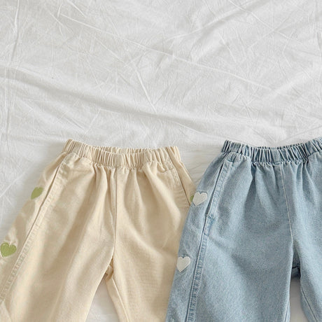 [PRE-ORDER] Heart Seam Denim Pants