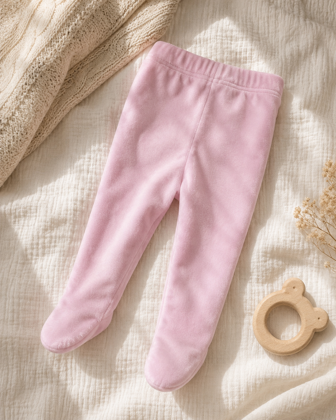 Velour Footed Leggings