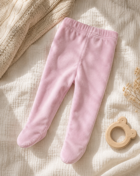 Velour Footed Leggings
