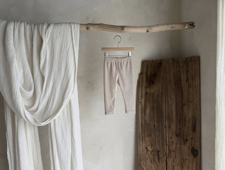 Warm Fleece-lined Rib Legging