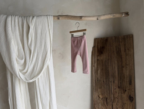 Warm Fleece-lined Rib Legging