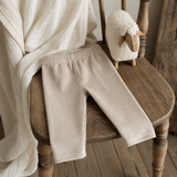 Warm Fleece-lined Rib Legging