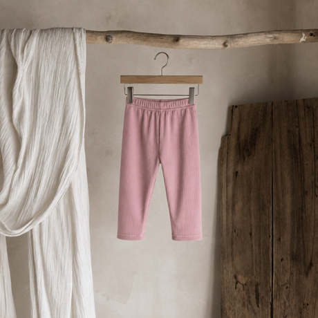 Warm Fleece-lined Rib Legging