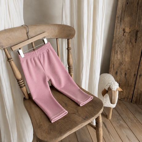Warm Fleece-lined Rib Legging