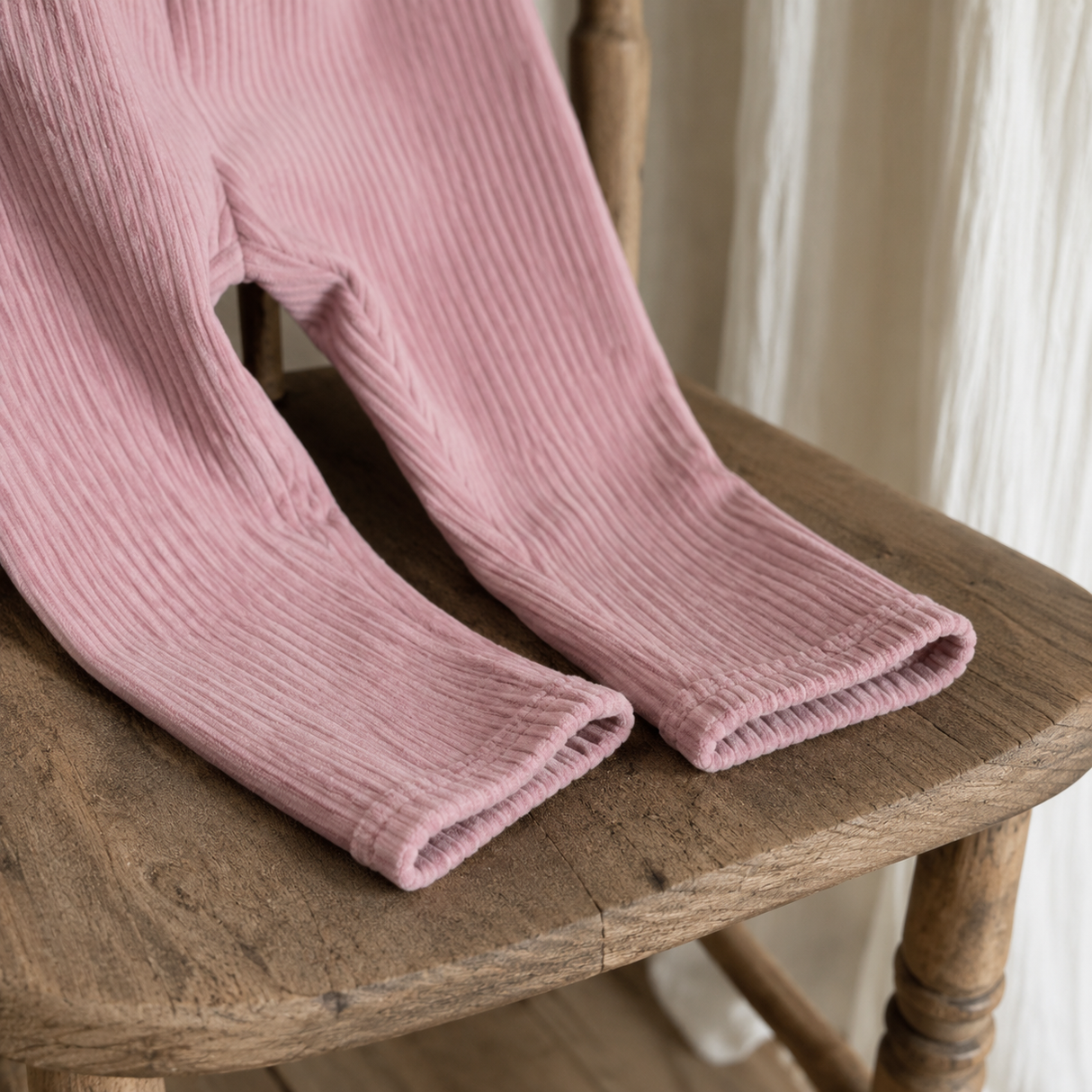 Warm Fleece-lined Rib Legging