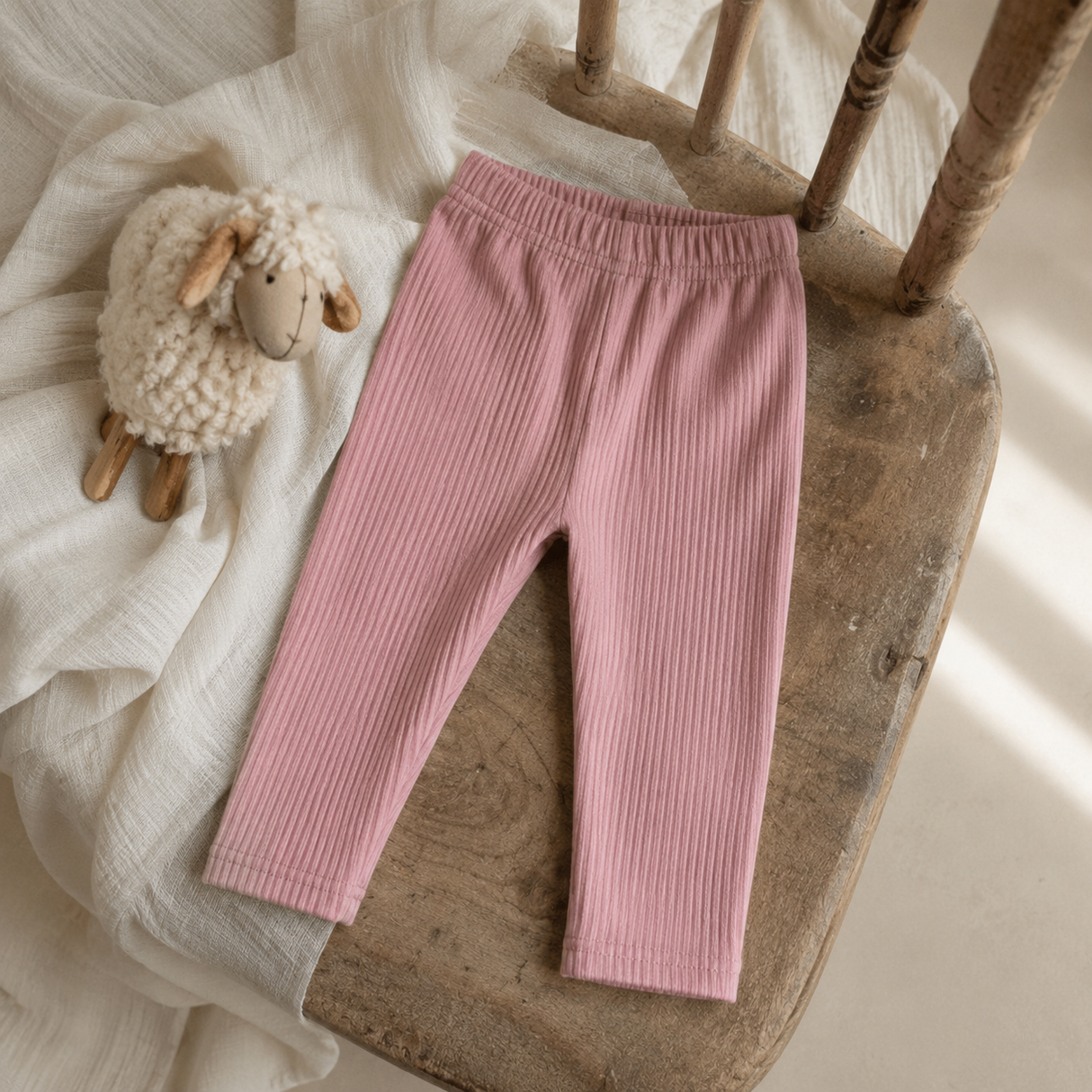 Warm Fleece-lined Rib Legging