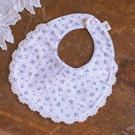 Organic Cotton Bib & Bonnet: Baby Blooming
