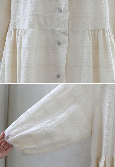 Blanc de Mum's dress