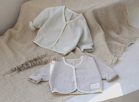 Cheise Plaid Cotton Cardigan