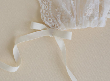 Elysian Lace Vest & Bonnet