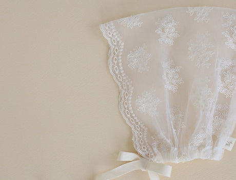 Elysian Lace Vest & Bonnet