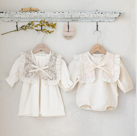 Organic Cotton Emma Frilled Bib