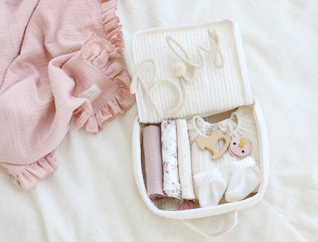 Ruffle Muslin Swaddle Blanket