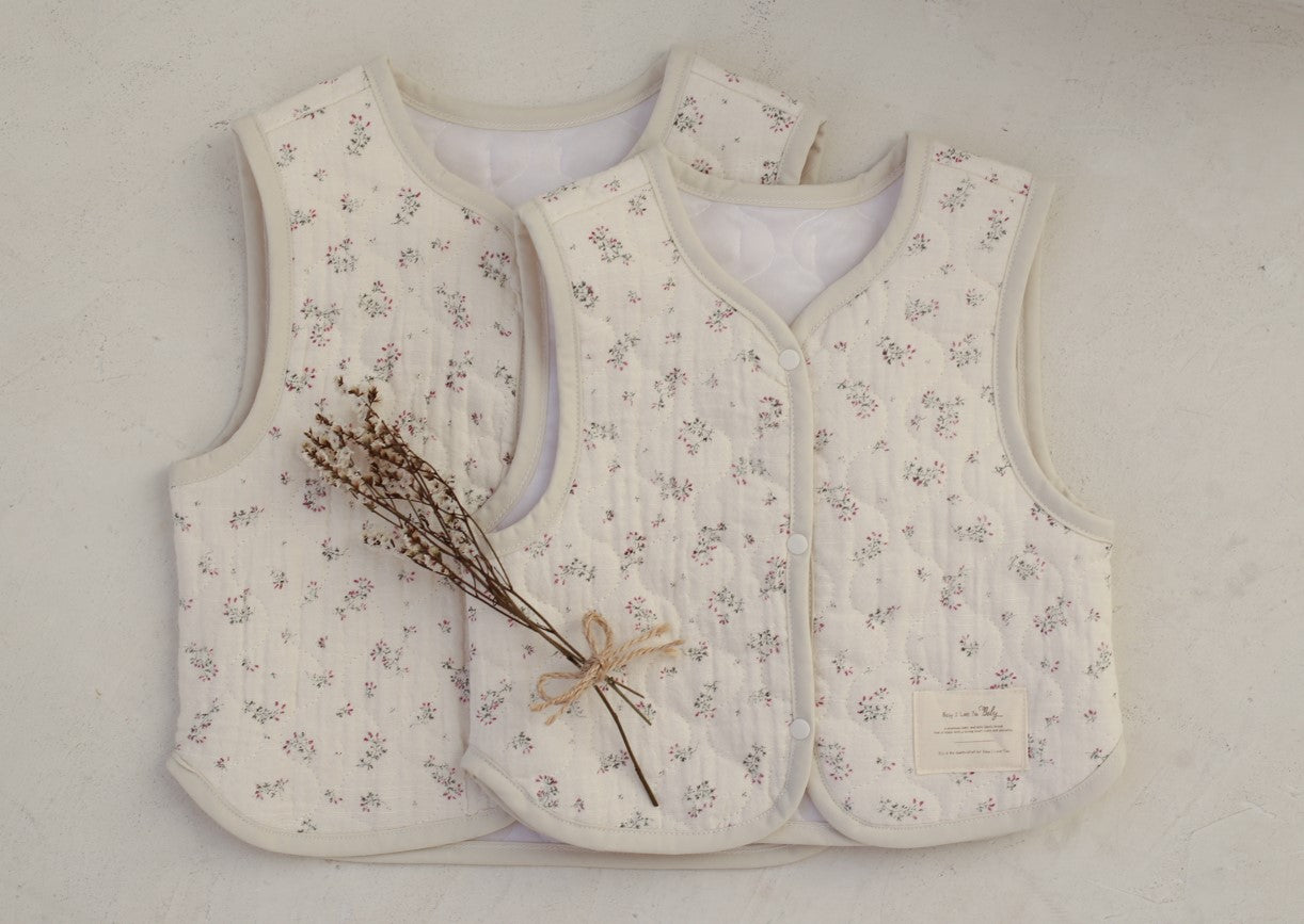 Berry Quilted Vest