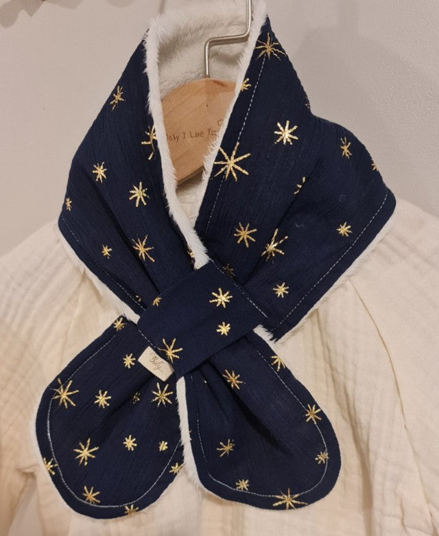 Snow Winter Scarf - Midnight