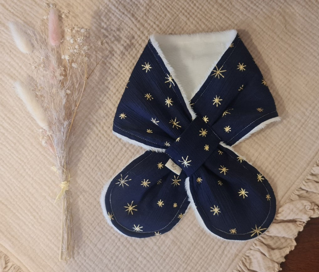 Snow Winter Scarf - Midnight