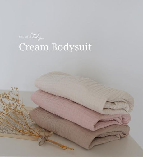 Vanilla Cream Muslin Bodysuit