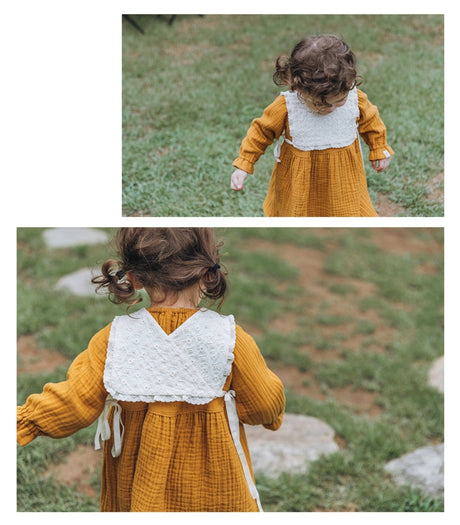 Organic Cotton Petit frill bib