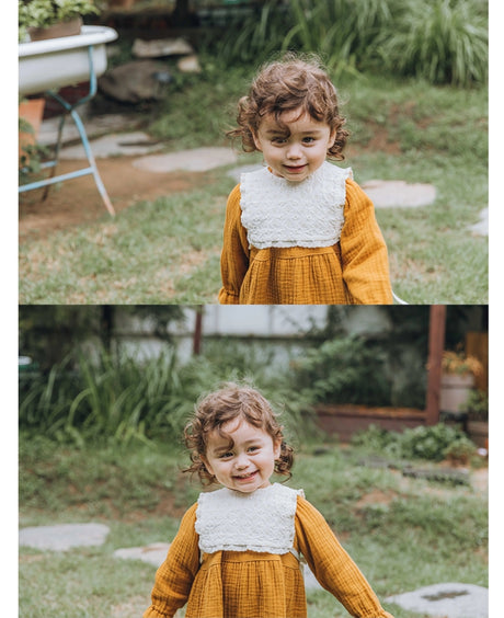 Organic Cotton Petit frill bib
