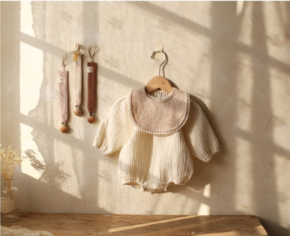 Vanilla Cream Muslin Bodysuit