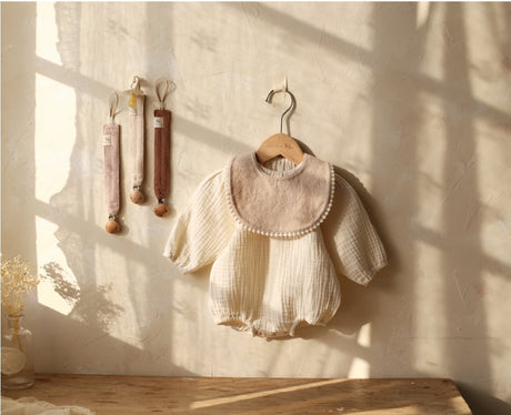 Vanilla Cream Muslin Bodysuit