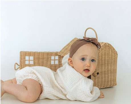 Vanilla Cream Muslin Bodysuit