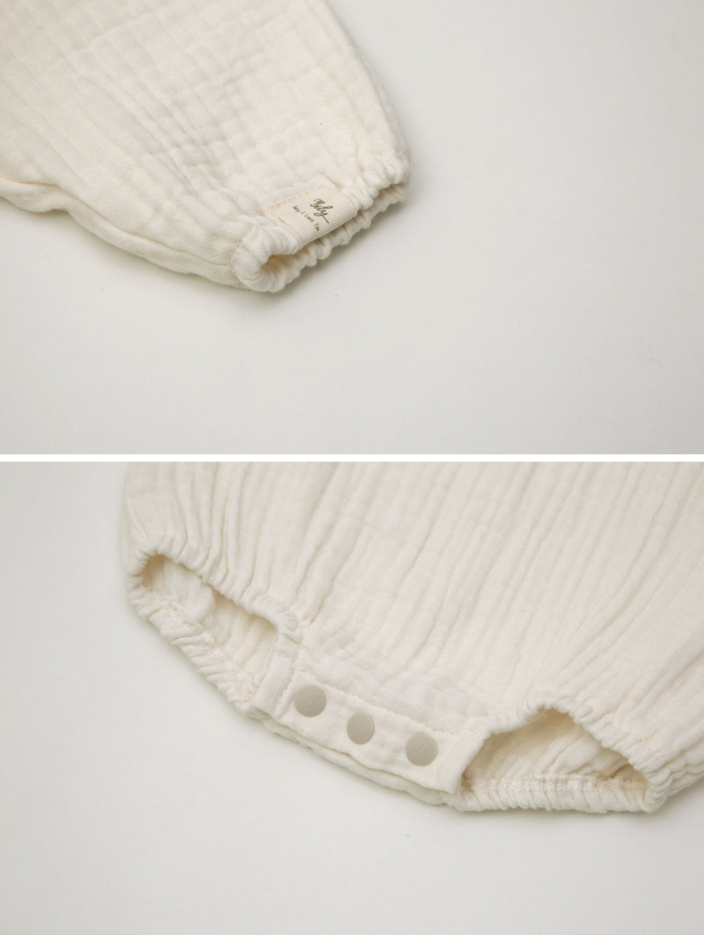 Vanilla Cream Muslin Bodysuit