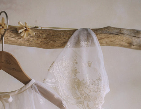 Secret Garden Lace Capron & Bonnet