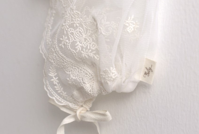 Secret Garden Lace Capron & Bonnet