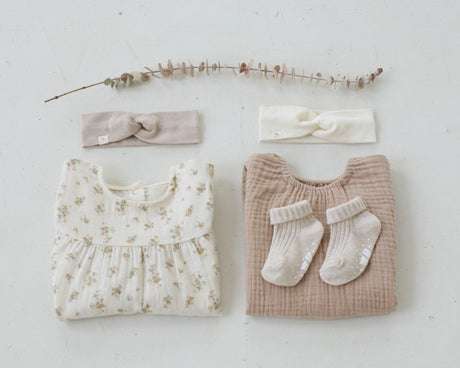 Vanilla Cream Muslin Bodysuit